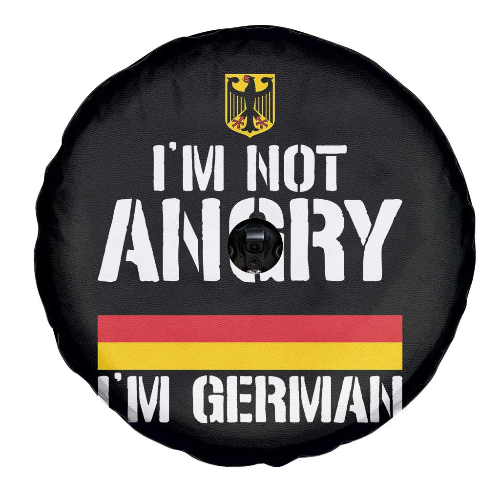 Funny I Am Not Angry I Am German Spare Tire Cover Germany Flag German American - Wonder Print Shop