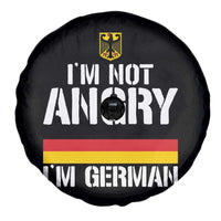 Funny I Am Not Angry I Am German Spare Tire Cover Germany Flag German American - Wonder Print Shop