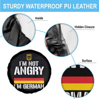 Funny I Am Not Angry I Am German Spare Tire Cover Germany Flag German American - Wonder Print Shop