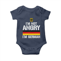 Funny I Am Not Angry I Am German Baby Onesie Germany Flag German American - Wonder Print Shop