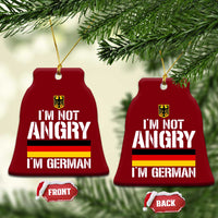 Funny I Am Not Angry I Am German Ceramic Ornament Germany Flag German American - Wonder Print Shop