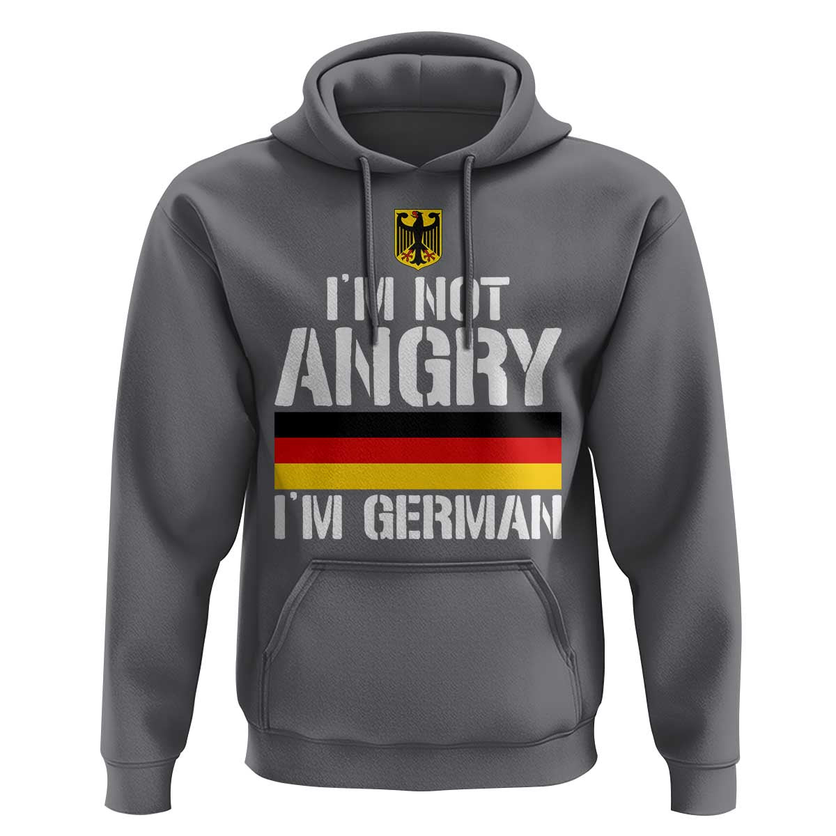 Funny I Am Not Angry I Am German Hoodie Germany Flag German American - Wonder Print Shop