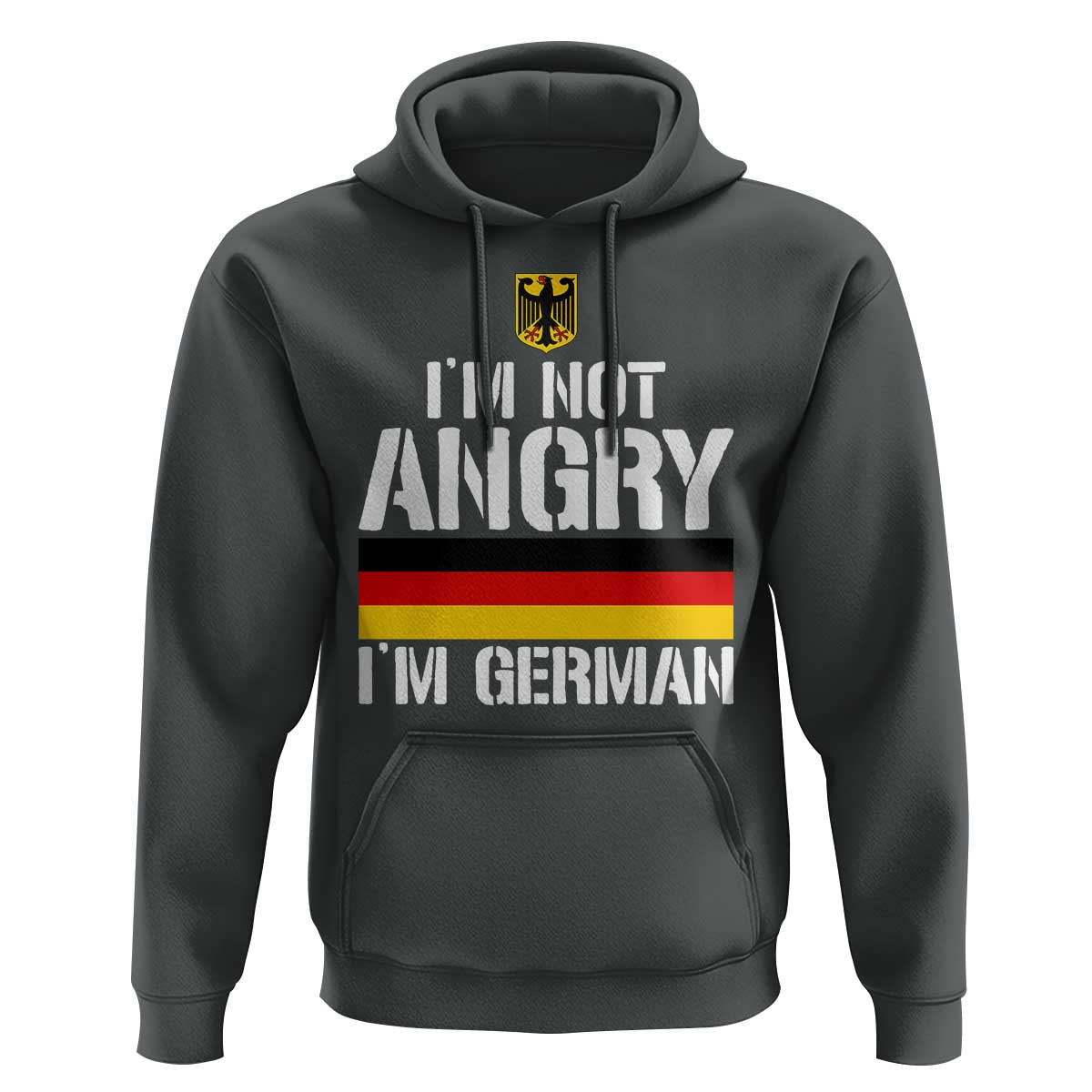 Funny I Am Not Angry I Am German Hoodie Germany Flag German American - Wonder Print Shop