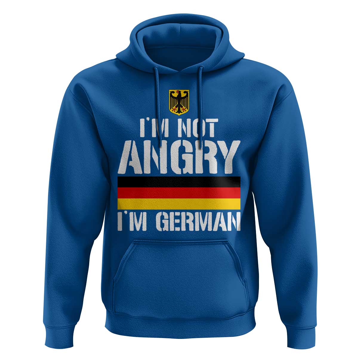 Funny I Am Not Angry I Am German Hoodie Germany Flag German American - Wonder Print Shop