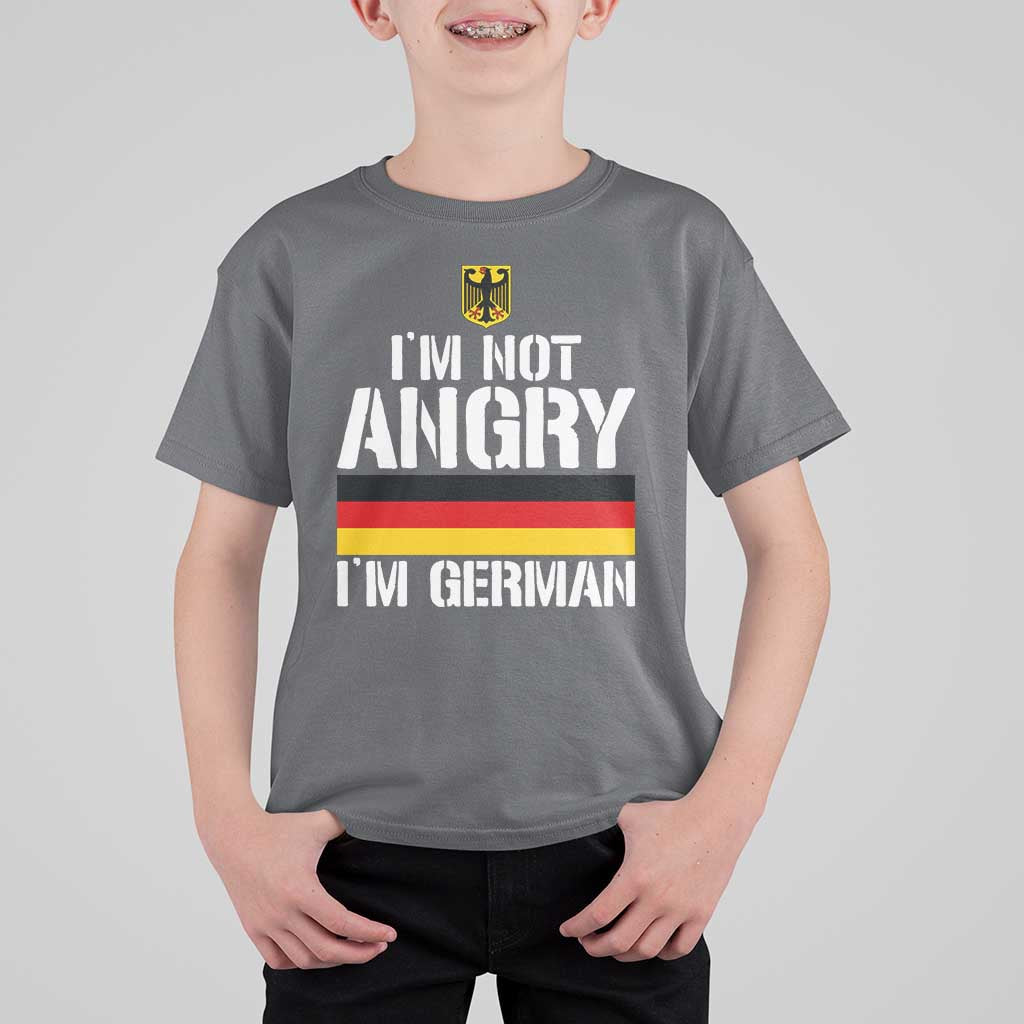 Funny I Am Not Angry I Am German T Shirt For Kid Germany Flag German American - Wonder Print Shop