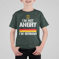 Funny I Am Not Angry I Am German T Shirt For Kid Germany Flag German American - Wonder Print Shop