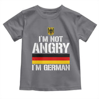 Funny I Am Not Angry I Am German Toddler T Shirt Germany Flag German American - Wonder Print Shop