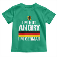 Funny I Am Not Angry I Am German Toddler T Shirt Germany Flag German American - Wonder Print Shop