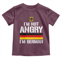 Funny I Am Not Angry I Am German Toddler T Shirt Germany Flag German American - Wonder Print Shop