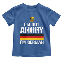 Funny I Am Not Angry I Am German Toddler T Shirt Germany Flag German American - Wonder Print Shop