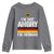 Funny I Am Not Angry I Am German Youth Sweatshirt Germany Flag German American - Wonder Print Shop