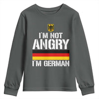 Funny I Am Not Angry I Am German Youth Sweatshirt Germany Flag German American - Wonder Print Shop