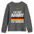Funny I Am Not Angry I Am German Youth Sweatshirt Germany Flag German American - Wonder Print Shop