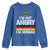 Funny I Am Not Angry I Am German Youth Sweatshirt Germany Flag German American - Wonder Print Shop