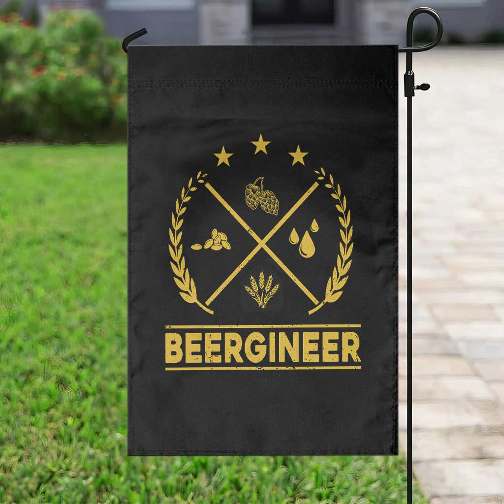 Funny Beergineer Garden Flag Homebrew Craft Beer Drinking Lover - Wonder Print Shop
