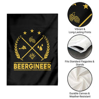 Funny Beergineer Garden Flag Homebrew Craft Beer Drinking Lover - Wonder Print Shop