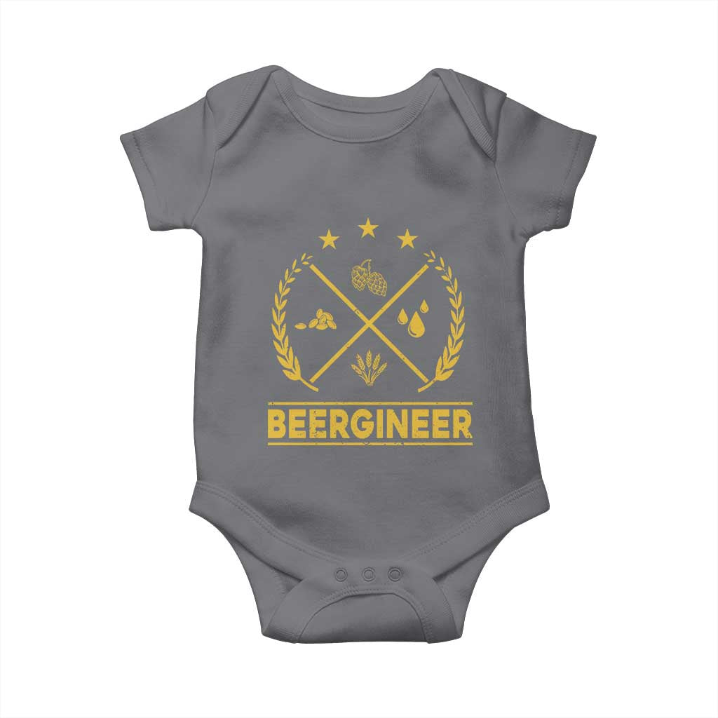 Funny Beergineer Baby Onesie Homebrew Craft Beer Drinking Lover - Wonder Print Shop