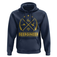 Funny Beergineer Hoodie Homebrew Craft Beer Drinking Lover - Wonder Print Shop