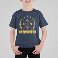 Funny Beergineer T Shirt For Kid Homebrew Craft Beer Drinking Lover - Wonder Print Shop