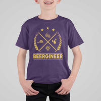 Funny Beergineer T Shirt For Kid Homebrew Craft Beer Drinking Lover - Wonder Print Shop