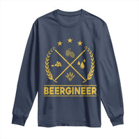 Funny Beergineer Long Sleeve Shirt Homebrew Craft Beer Drinking Lover - Wonder Print Shop