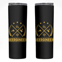 Funny Beergineer Skinny Tumbler Homebrew Craft Beer Drinking Lover - Wonder Print Shop