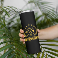 Funny Beergineer Skinny Tumbler Homebrew Craft Beer Drinking Lover - Wonder Print Shop