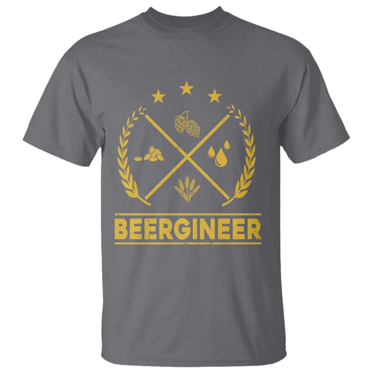 Funny Beergineer T Shirt Homebrew Craft Beer Drinking Lover - Wonder Print Shop