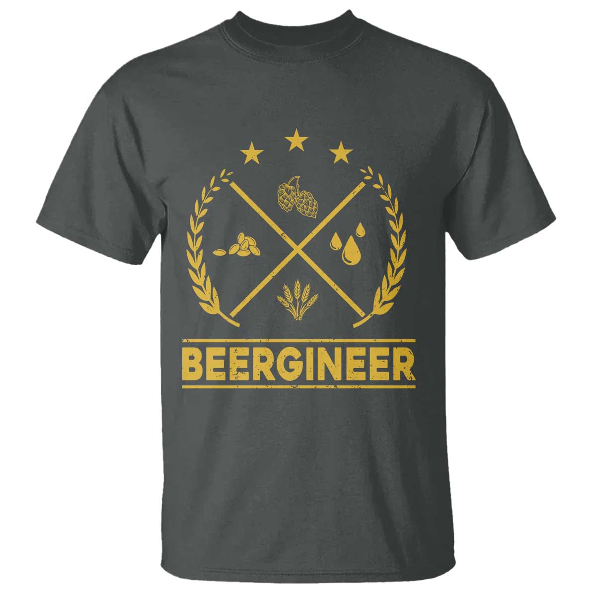Funny Beergineer T Shirt Homebrew Craft Beer Drinking Lover - Wonder Print Shop