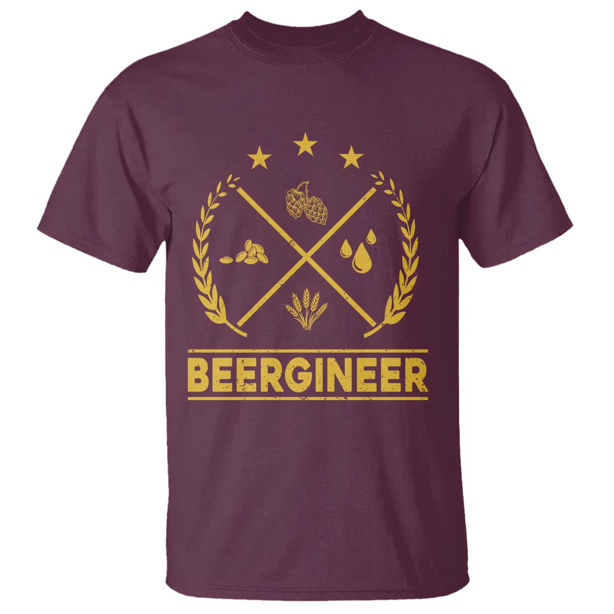Funny Beergineer T Shirt Homebrew Craft Beer Drinking Lover - Wonder Print Shop