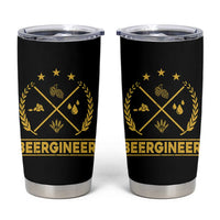 Funny Beergineer Tumbler Cup Homebrew Craft Beer Drinking Lover - Wonder Print Shop