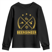 Funny Beergineer Youth Sweatshirt Homebrew Craft Beer Drinking Lover - Wonder Print Shop