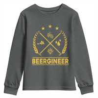Funny Beergineer Youth Sweatshirt Homebrew Craft Beer Drinking Lover - Wonder Print Shop