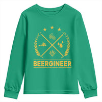 Funny Beergineer Youth Sweatshirt Homebrew Craft Beer Drinking Lover - Wonder Print Shop