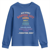 Big Scary Radical Left Agenda Youth Sweatshirt Funny Social Justice Activist