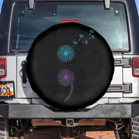 Semicolon Suicide Prevention Awareness Dandelion Graphic Spare Tire Cover