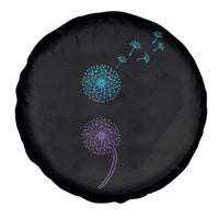 Semicolon Suicide Prevention Awareness Dandelion Graphic Spare Tire Cover