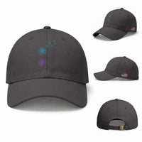 Semicolon Suicide Prevention Awareness Dandelion Graphic Baseball Cap