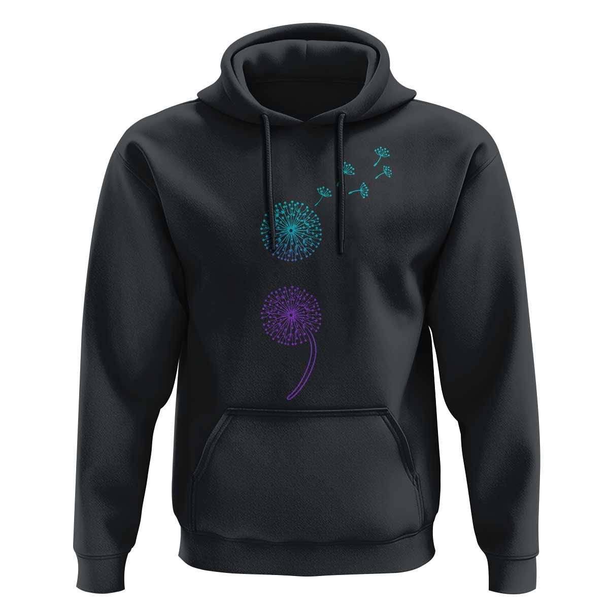 Semicolon Suicide Prevention Awareness Dandelion Graphic Hoodie