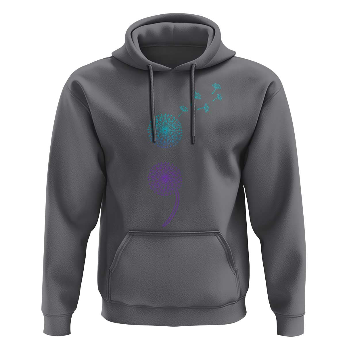 Semicolon Suicide Prevention Awareness Dandelion Graphic Hoodie