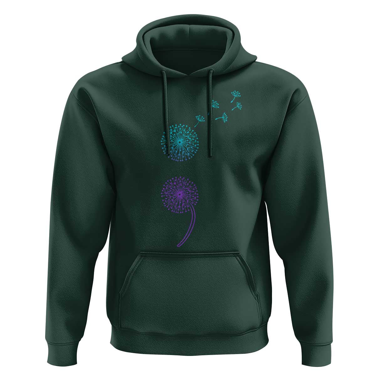 Semicolon Suicide Prevention Awareness Dandelion Graphic Hoodie