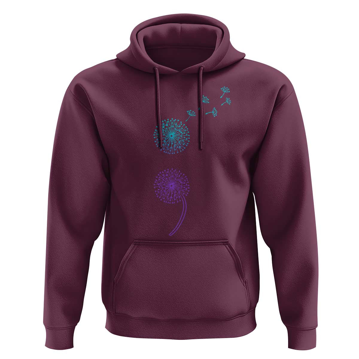 Semicolon Suicide Prevention Awareness Dandelion Graphic Hoodie