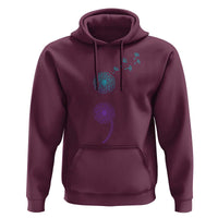 Semicolon Suicide Prevention Awareness Dandelion Graphic Hoodie