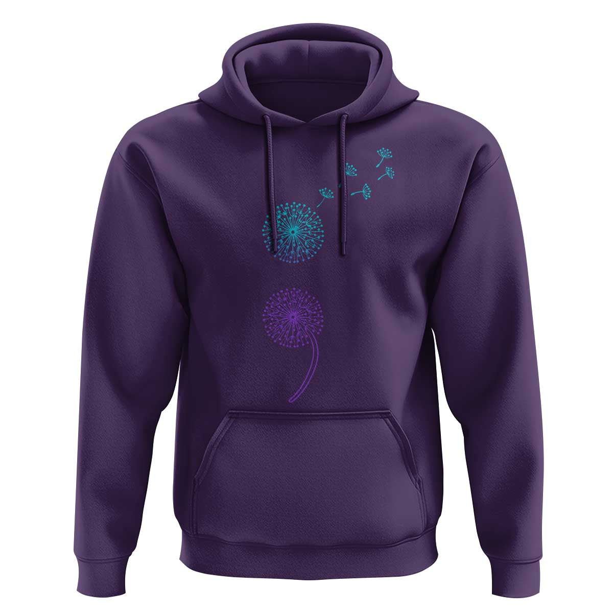Semicolon Suicide Prevention Awareness Dandelion Graphic Hoodie