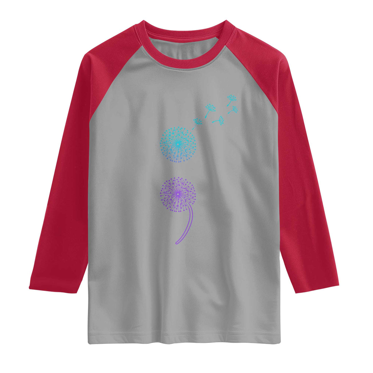 Semicolon Suicide Prevention Awareness Dandelion Graphic Raglan Shirt