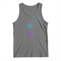 Semicolon Suicide Prevention Awareness Dandelion Graphic Tank Top