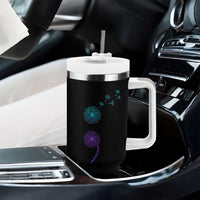 Semicolon Suicide Prevention Awareness Dandelion Graphic Tumbler With Handle