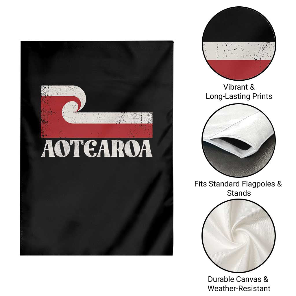 Aotearoa New Zealand Vintage Maori Flag Tino Rangatiratanga Garden Flag