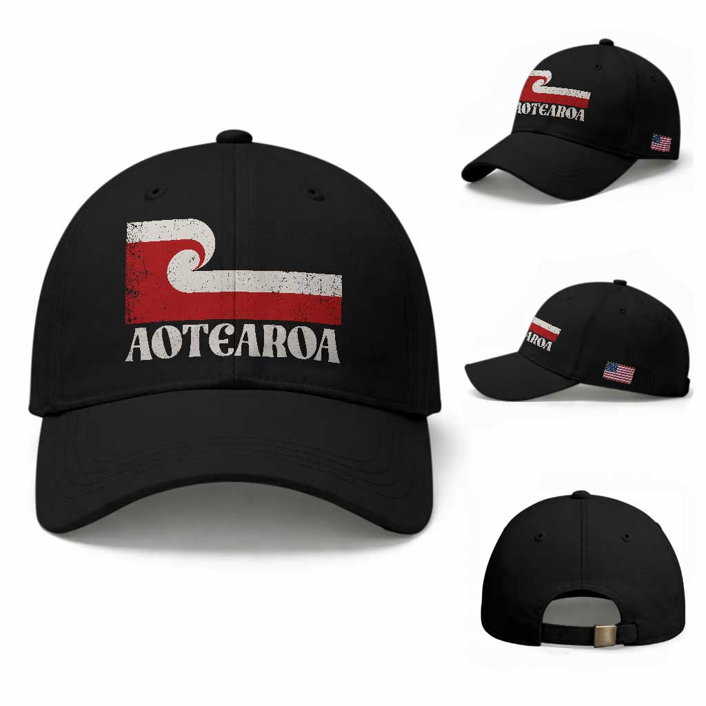 Aotearoa New Zealand Vintage Maori Flag Tino Rangatiratanga Baseball Cap