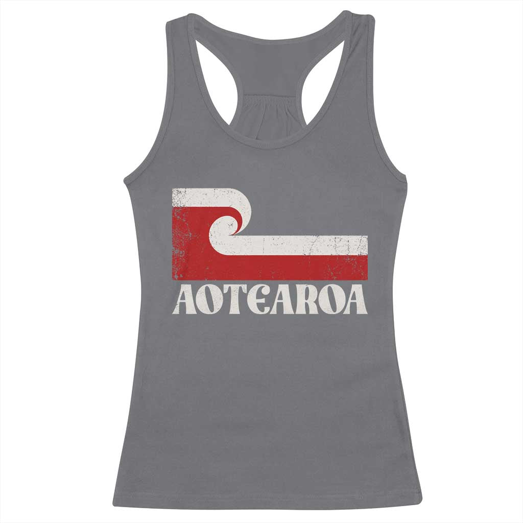 Aotearoa New Zealand Vintage Maori Flag Tino Rangatiratanga Racerback Tank Top